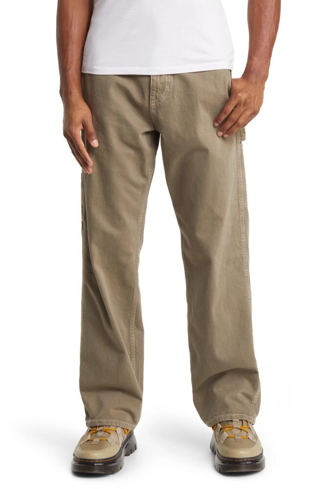 PacSun Straight Leg Carpenter Pants in Olive Cover