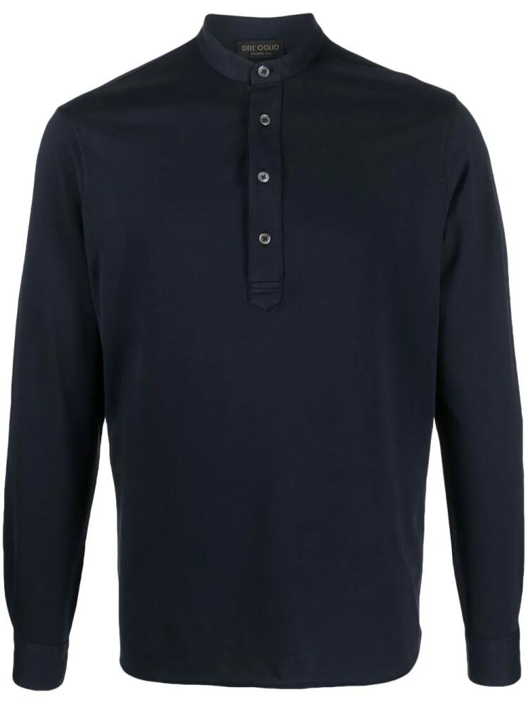 Dell'oglio collarless polo shirt - Blue Cover