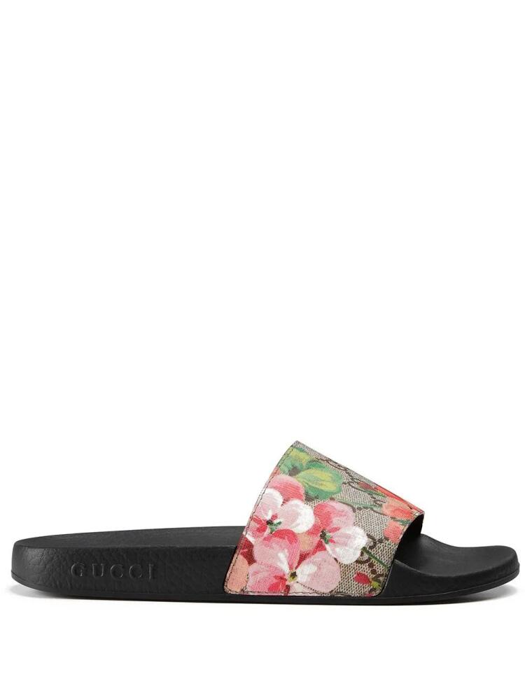 Gucci GG Blooms Supreme-canvas slides - Brown Cover