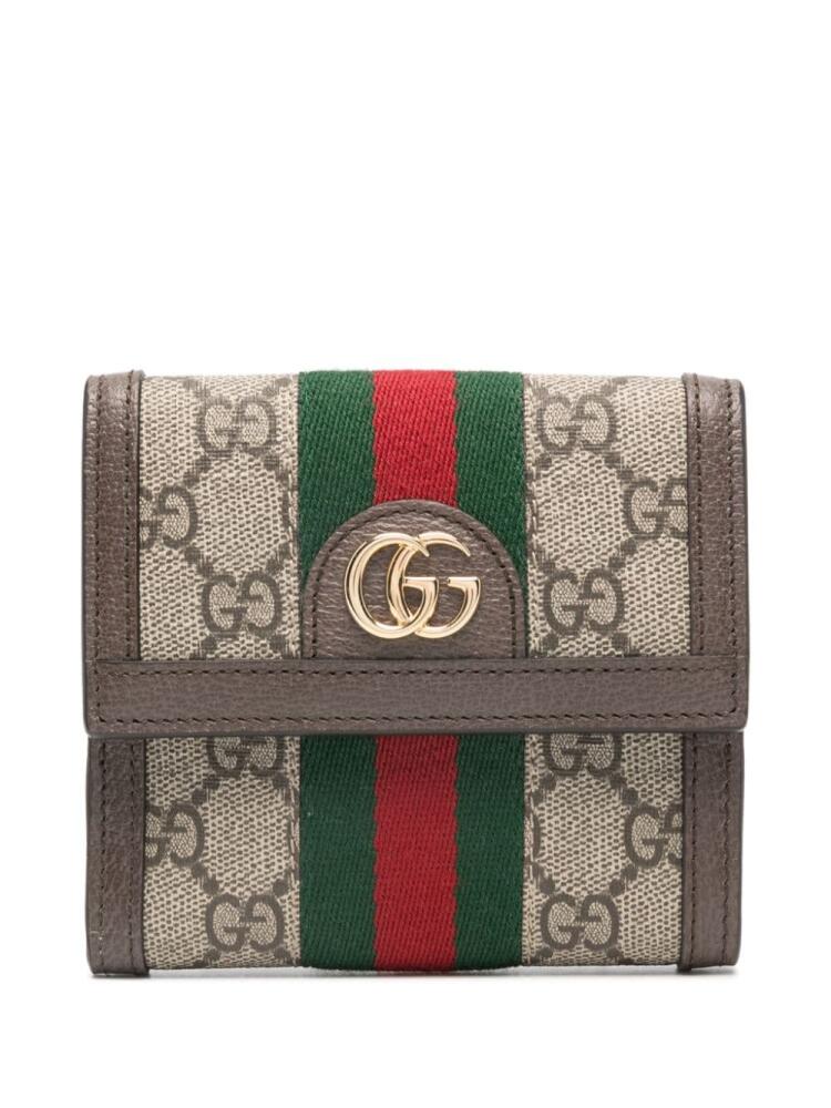 Gucci Ophidia GG Web-stripe wallet - Neutrals Cover