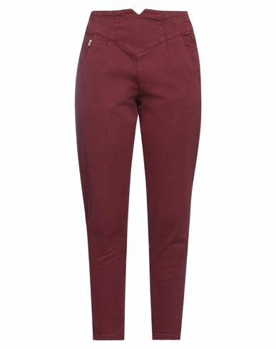 Jijil Woman Pants Garnet Cotton, Elastane Cover