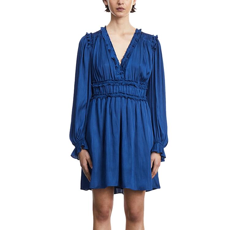 The Kooples Ruffled Long Sleeve Dress Cover