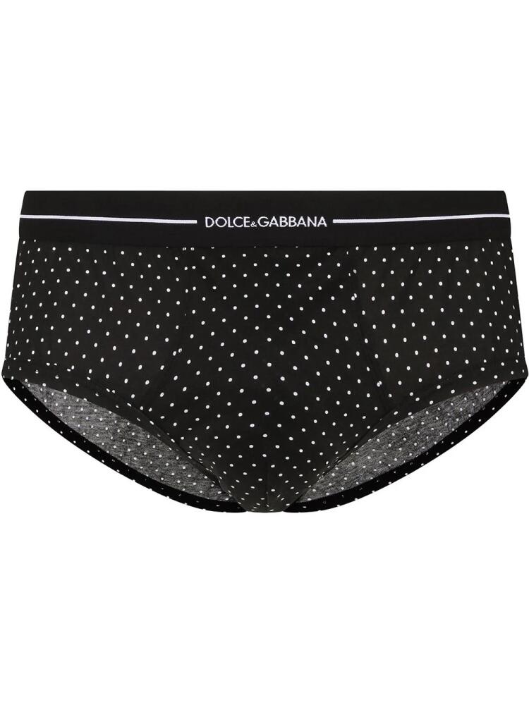 Dolce & Gabbana polka dot print briefs - Black Cover