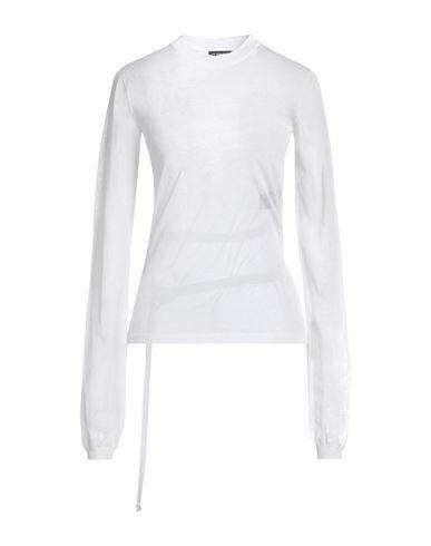 Ann Demeulemeester Woman Sweater White Cotton, Polyamide Cover