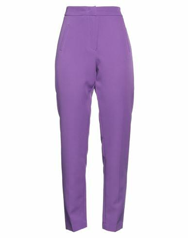 Kontatto Woman Pants Purple Polyester, Elastane Cover