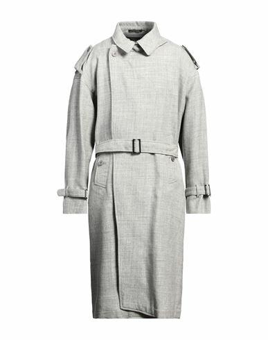 Emporio Armani Man Coat Light grey Virgin Wool Cover