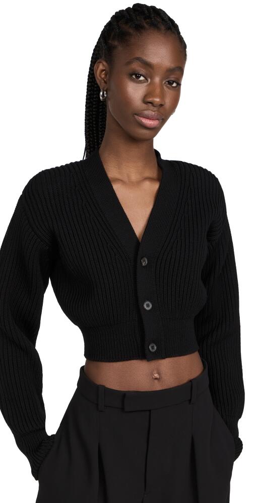 WARDROBE. NYC Crop Cardigan Black Cover