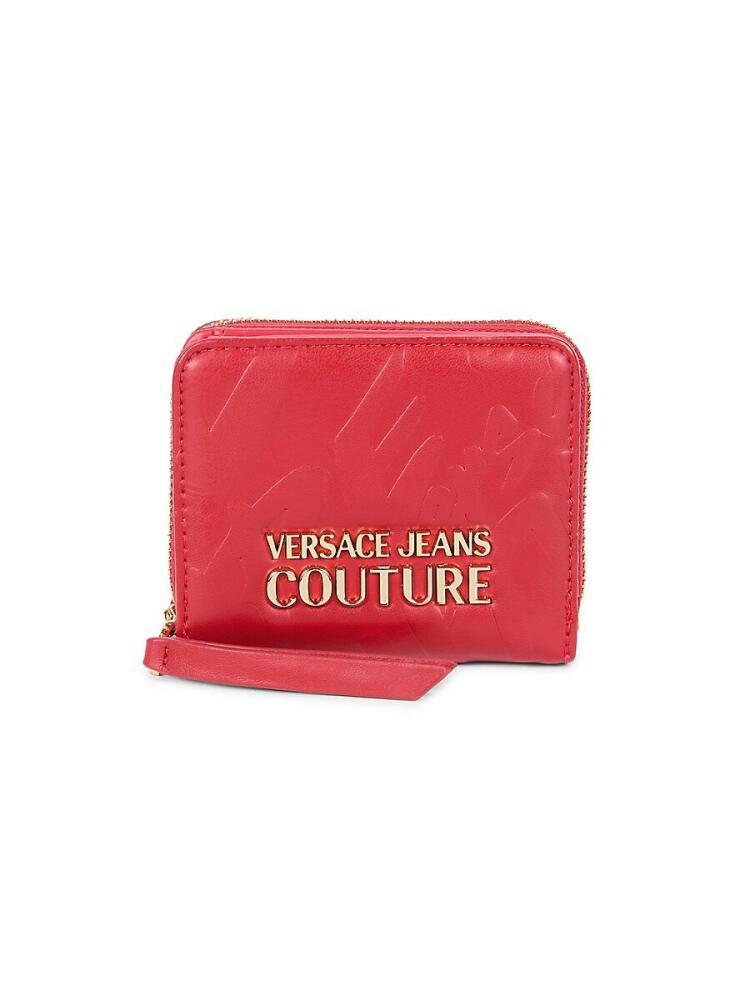 Versace Jeans Couture Women's Logo Zip Around Wallet - Red Cover