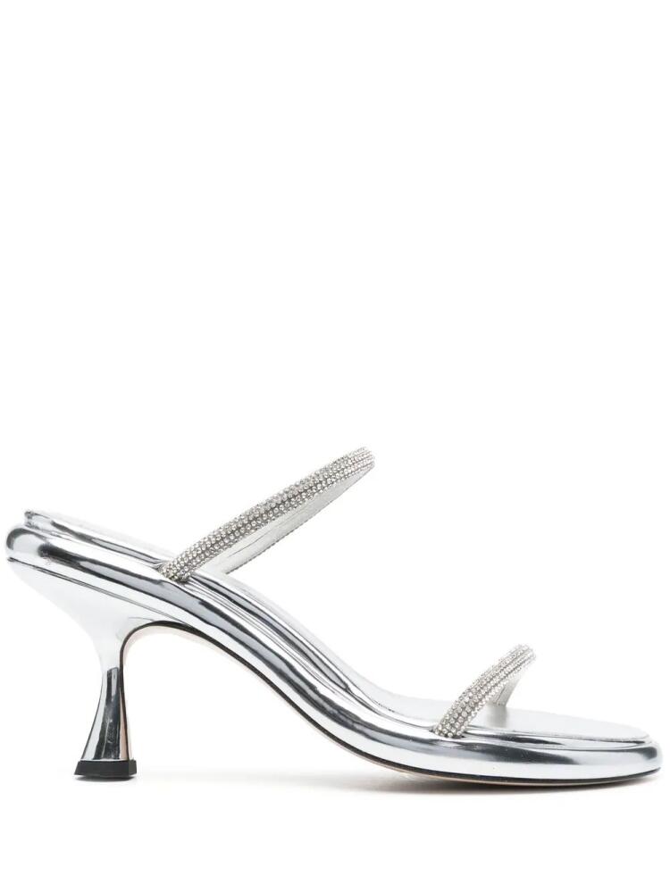 Wandler 90mm crystal-embellished pumps - Silver Cover