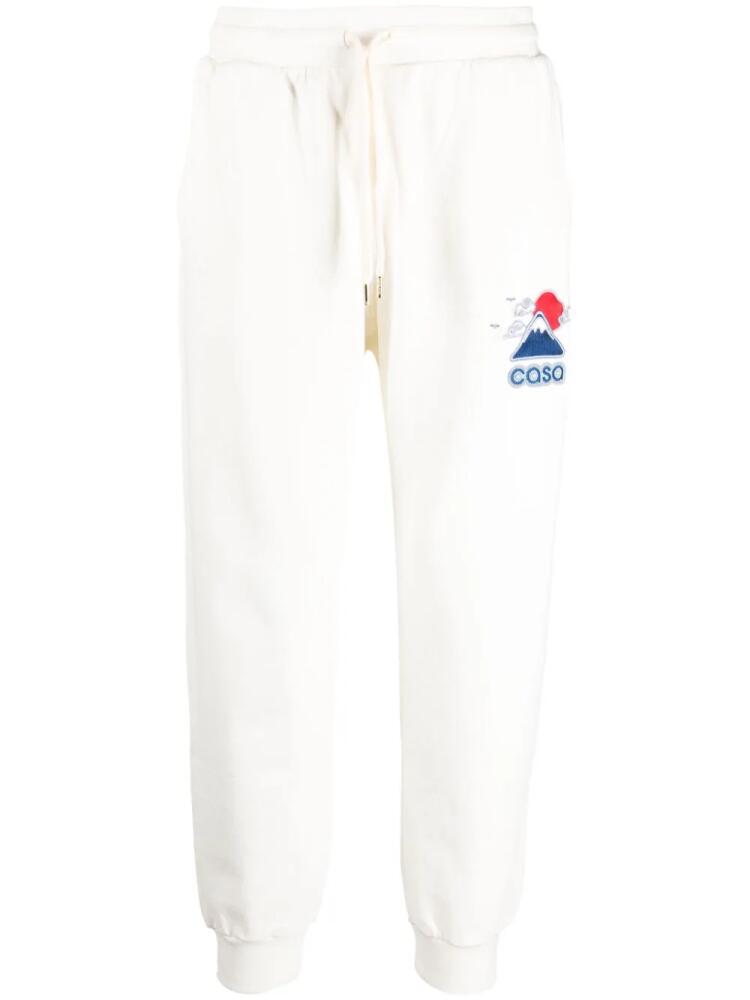 Casablanca logo-embroidered track pants - White Cover