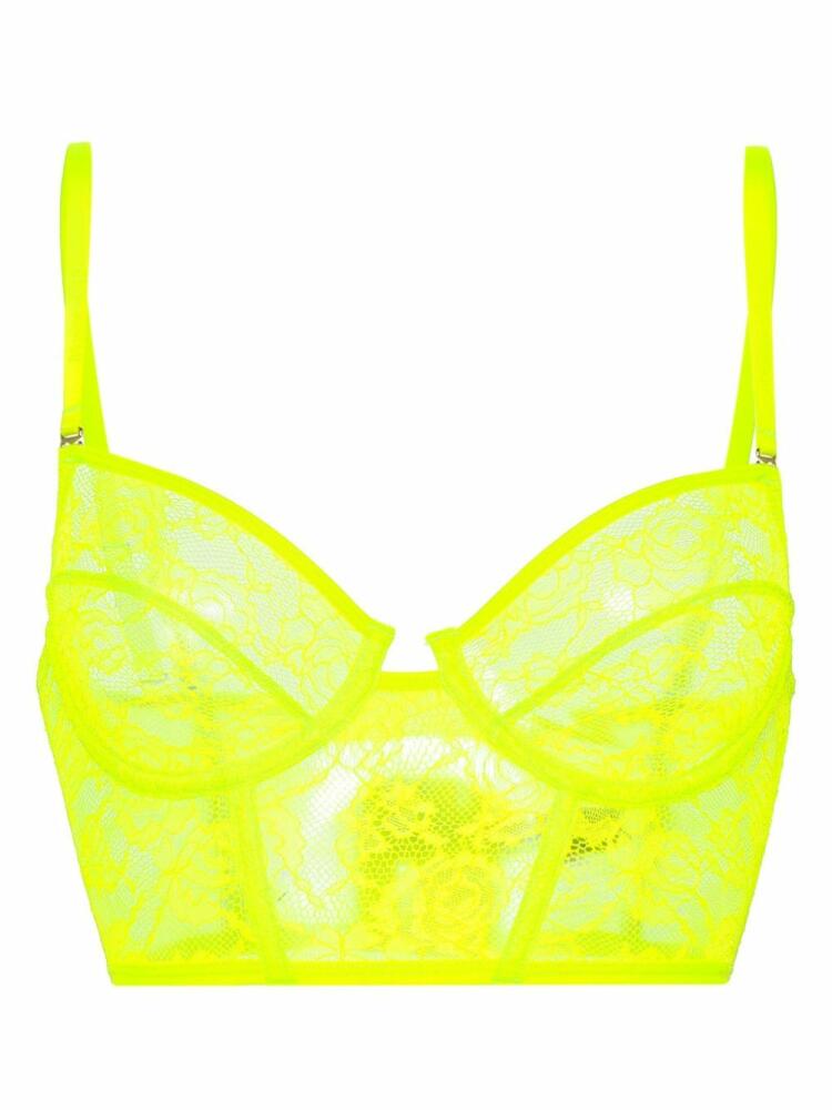 Maison Close half-cup bra - Yellow Cover