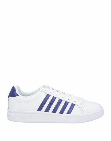 K Swiss Woman Sneakers White Soft Leather Cover