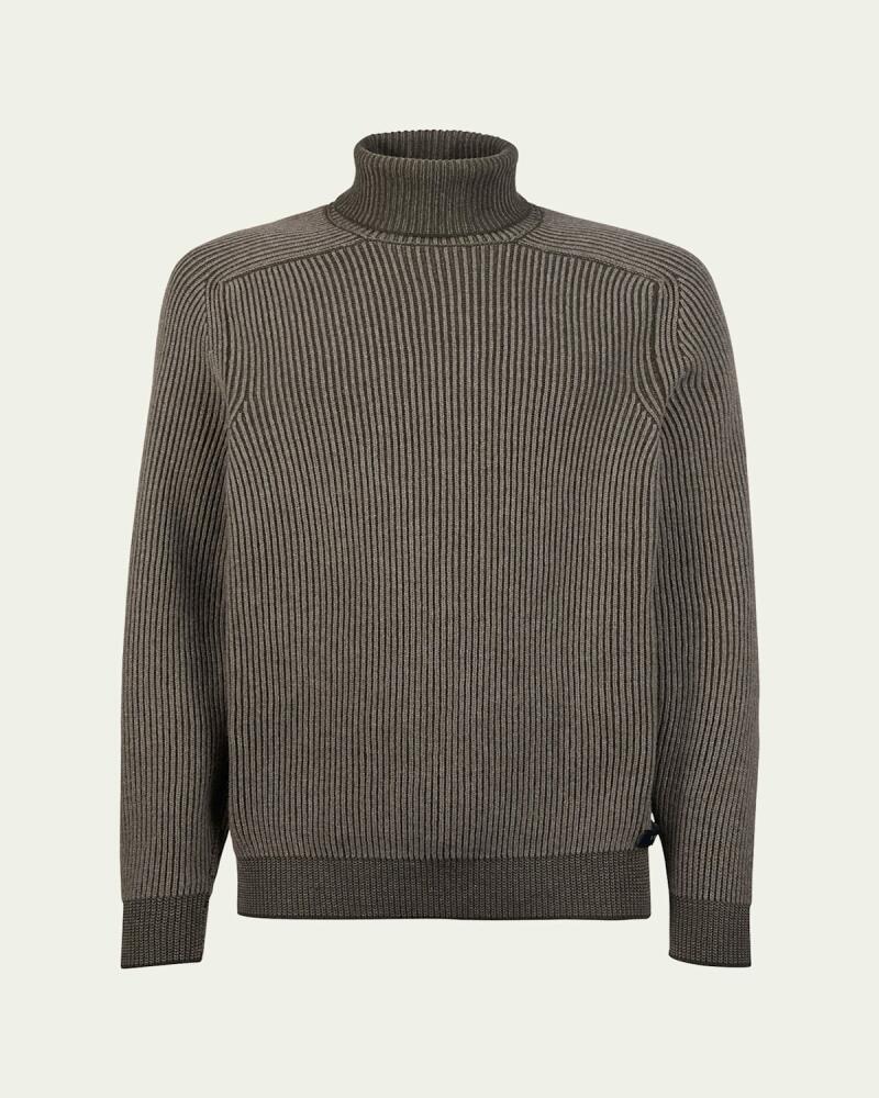 Sease Men's Dinghy Roll Cashmere Rib Turtleneck Sweater Cover