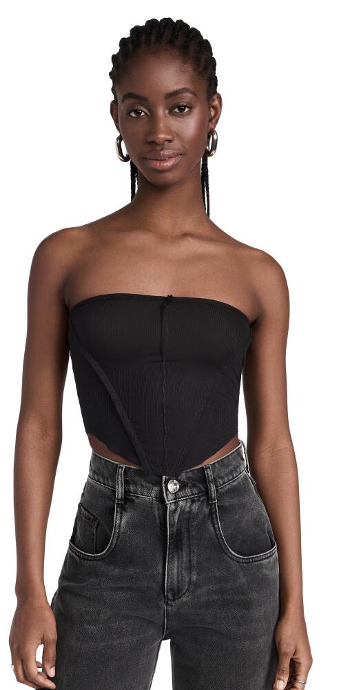 Sami Miro Vintage V Cut Tube Top Black Cover