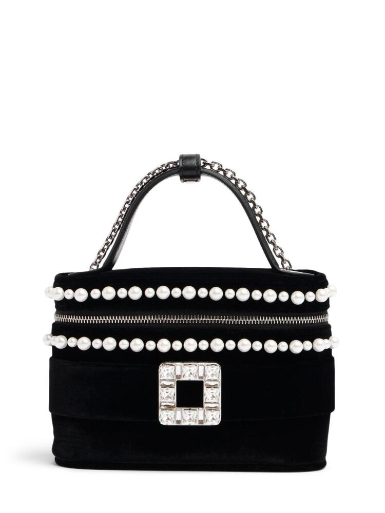 ROGER VIVIER Micro Vanity Embellished Top Handle Bag Cover