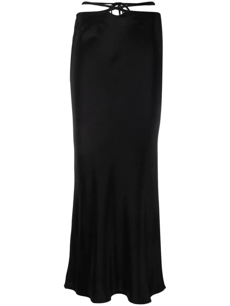 Christopher Esber Loophole cut-out midi skirt - Black Cover