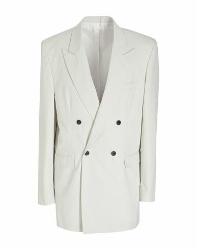 8 By Yoox Cotton Double Breasted Long Blazer Man Blazer Off white Cotton Cover