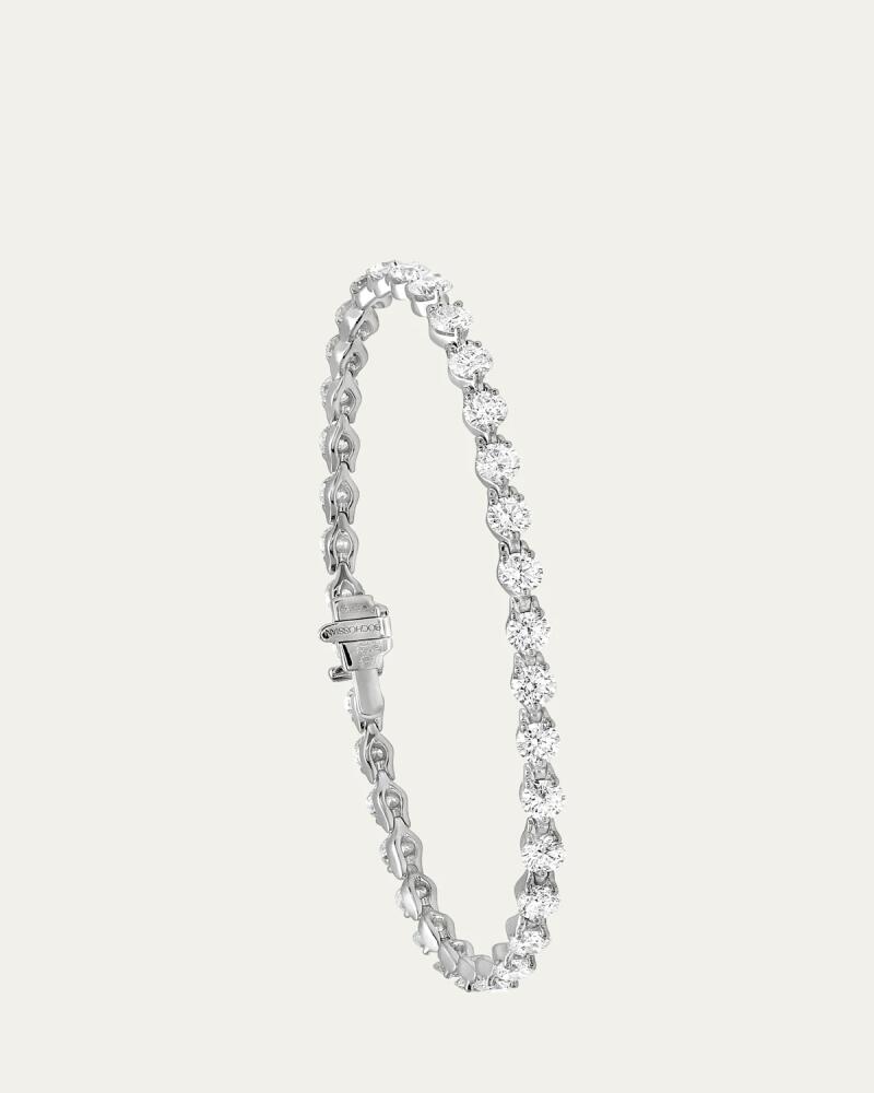 Boghossian 18K White Gold Diamond Tennis Bracelet Cover