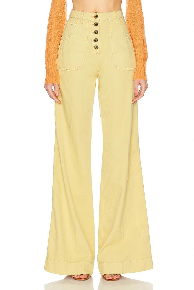 Etro Wide Leg in Yellow Cover