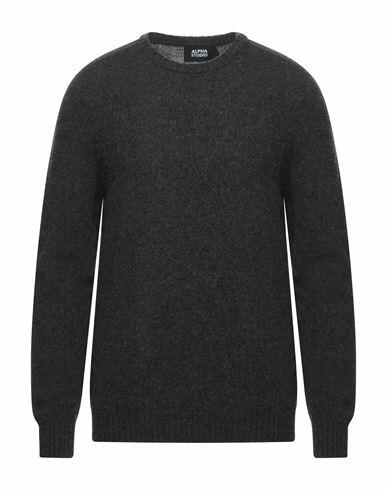 Alpha Studio Man Sweater Steel grey Geelong Wool Cover