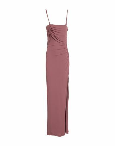 Atos Lombardini Woman Maxi dress Pastel pink Viscose, Polyamide, Elastane Cover