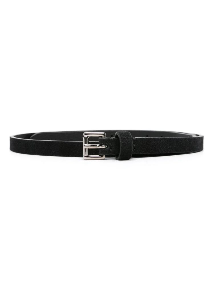 D4.0 double-strap leather belt - Black Cover