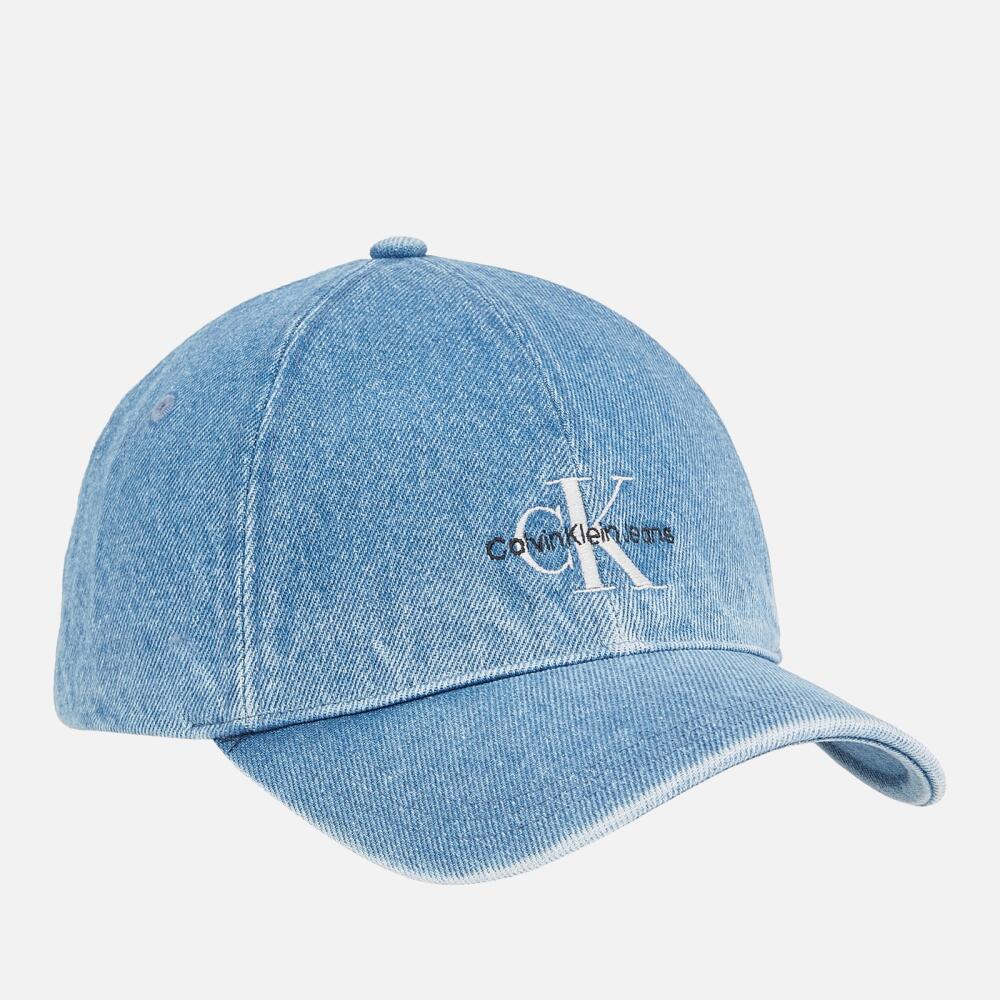 Calvin Klein Jeans Logo-Embroidered Denim Cap Cover