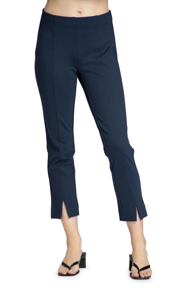 APNY Split Hem Pull-On Crop Slim Pants in Navy Cover