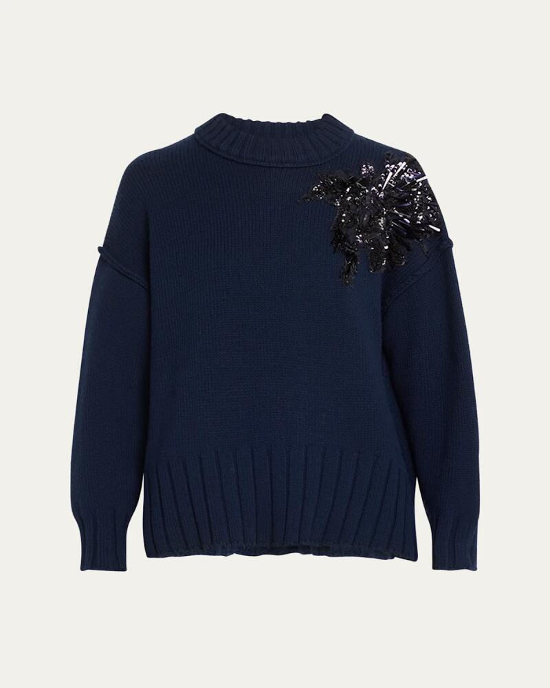 Jason Wu Collection Pincushion Embellished Wool Sweater Cover