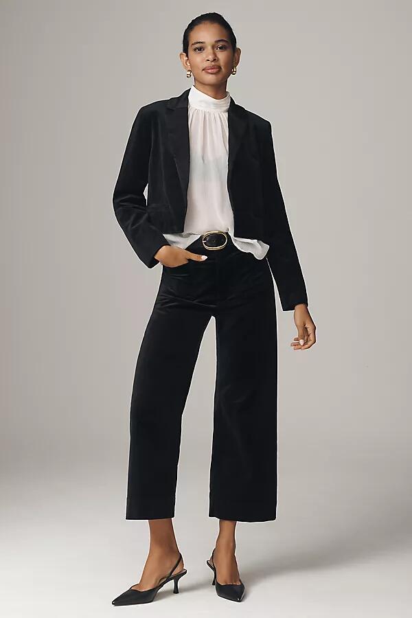 The Colette Cropped Wide-Leg Velvet Pants by Maeve Cover