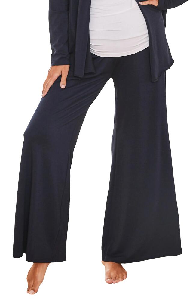 Angel Maternity Debra Wide Leg Maternity Pants in Navy Cover