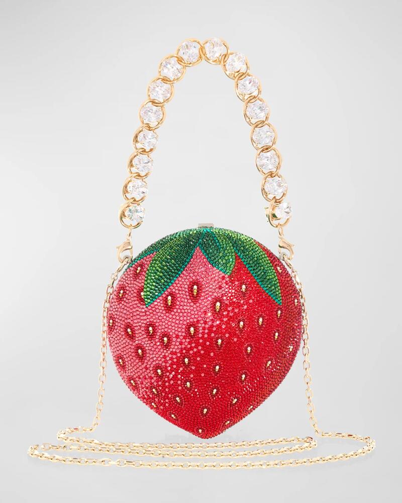 Judith Leiber Couture Strawberry Crystal Top-Handle Bag Cover