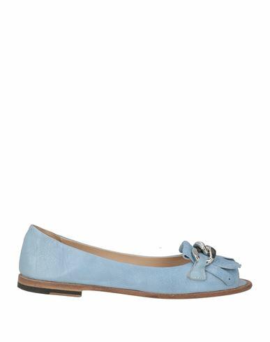 Preventi Woman Loafers Sky blue Calfskin Cover