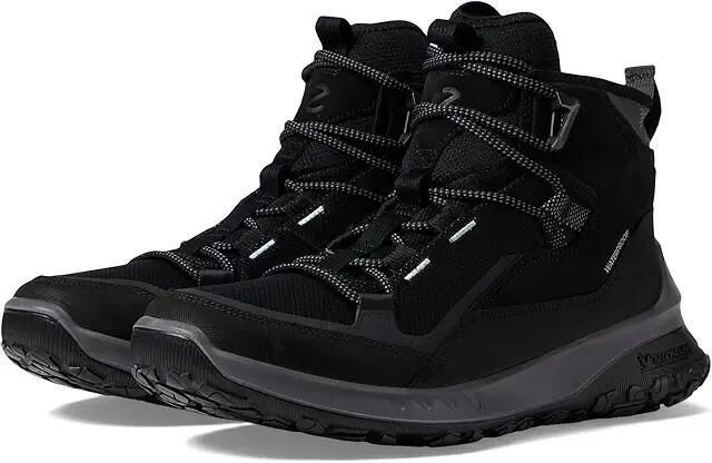 ECCO Sport Ultra Terrain Waterproof Mid Hiking Boot (Black/Black/Black) Men's Shoes Cover