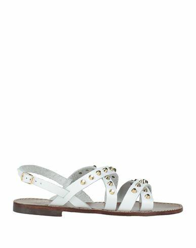 Rebel Queen Woman Sandals White Soft Leather Cover