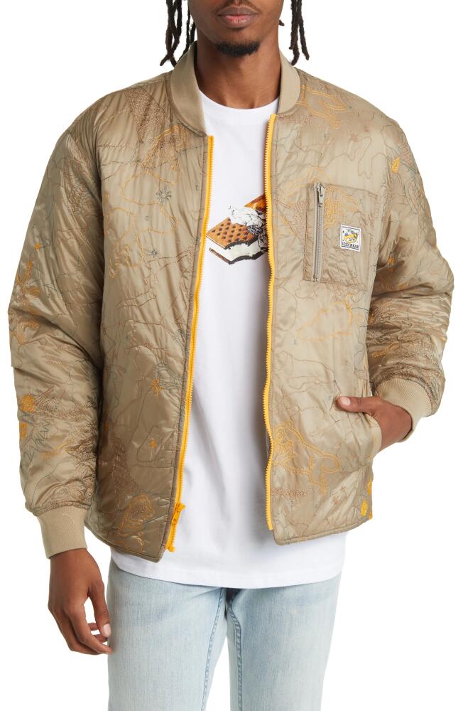 ICECREAM Skim Milk Bomber Jacket in Chinchilla Cover