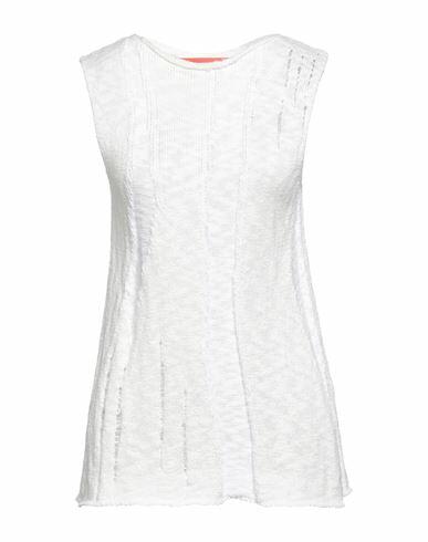 Virginia Bizzi Woman Sweater Ivory Polyester, Viscose, Elastic fibres Cover