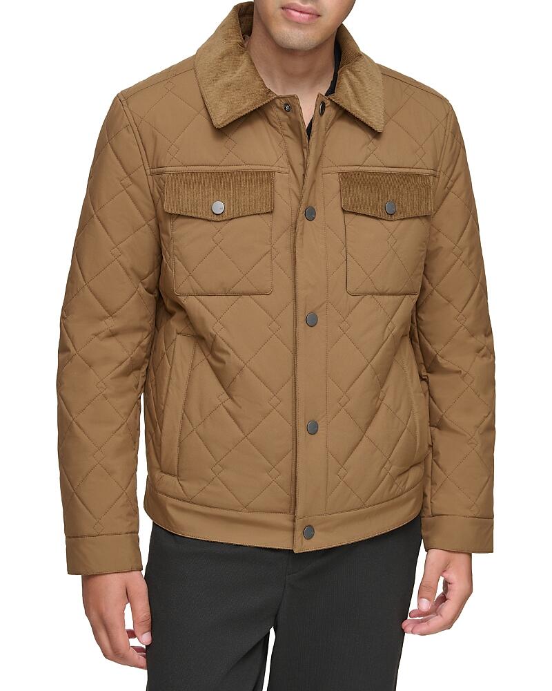 Andrew Marc Walkerton Diamond Quilted Corduroy Trimmed Jacket Cover