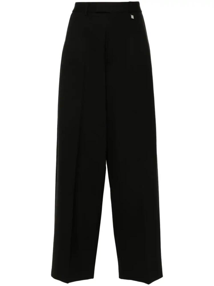 Giuseppe Di Morabito logo-plaque trousers - Black Cover