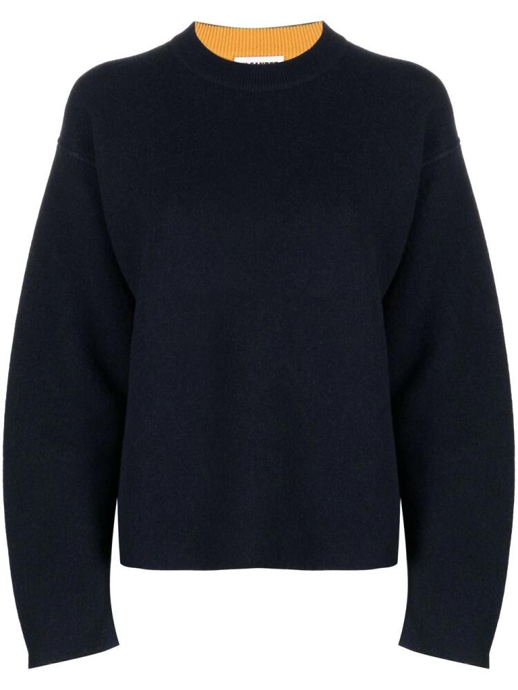 Jil Sander reversible cashmere-wool blend jumper - Blue Cover