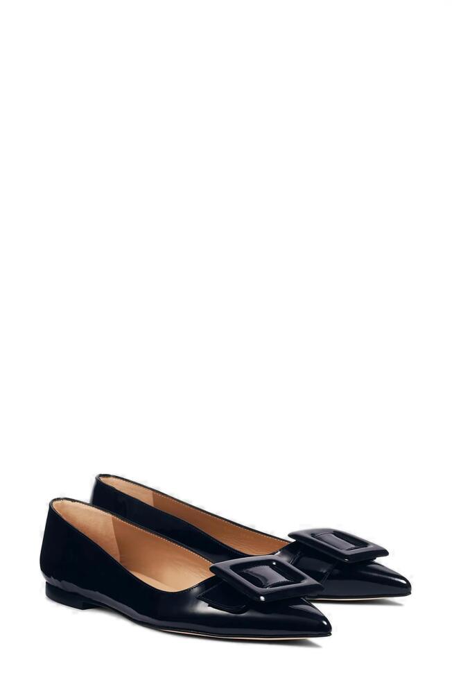 LK Bennett Devon Pointed Toe Flat in Navy Cover