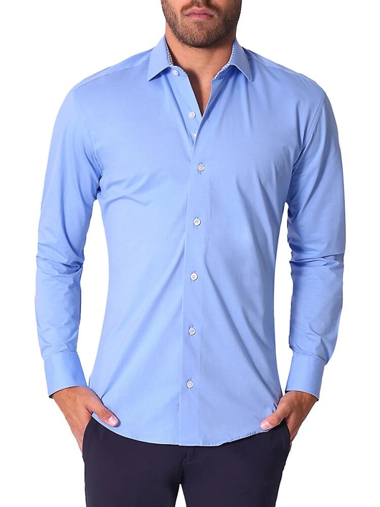 Bertigo Men's Ian Modern Fit Shirt - Blue Cover