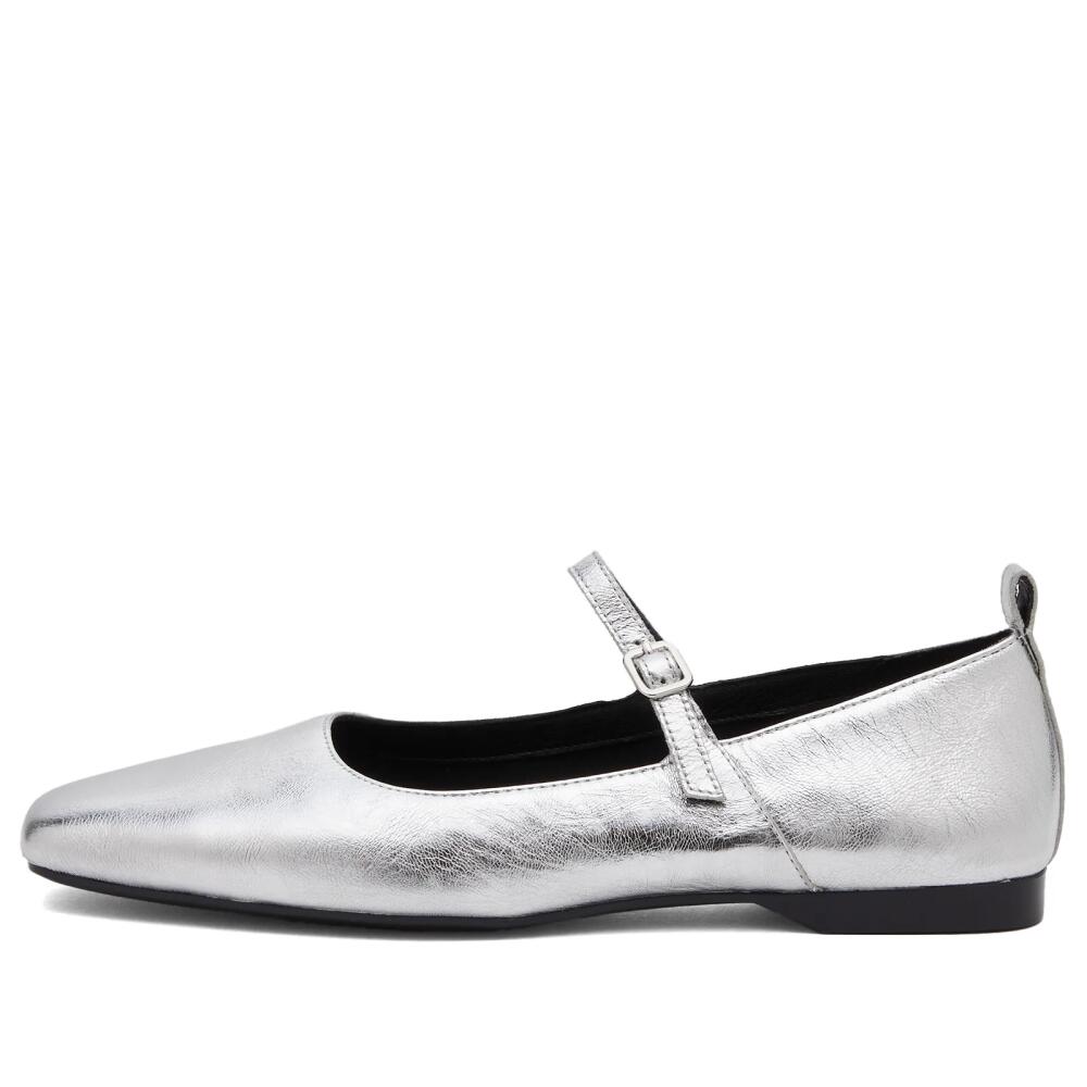 Vagabond Shoemakers Women's Delia Ballet Shoe in Silver Cover