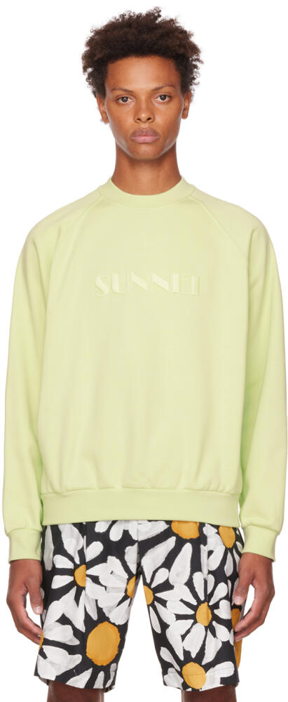 SUNNEI Green Embroidered Sweatshirt Cover