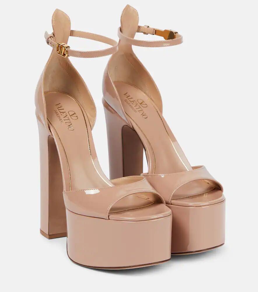 Valentino Garavani Tan-Go 155 patent leather platform sandals Cover