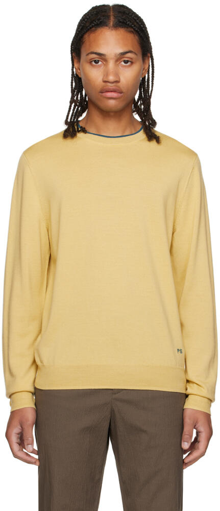 PS by Paul Smith Yellow Embroidered Sweater Cover