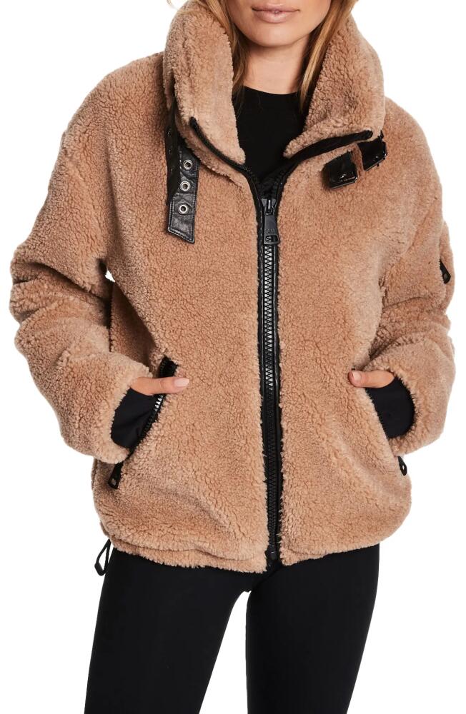 SAM. Denver Faux Shearling Jacket in Camel Cover