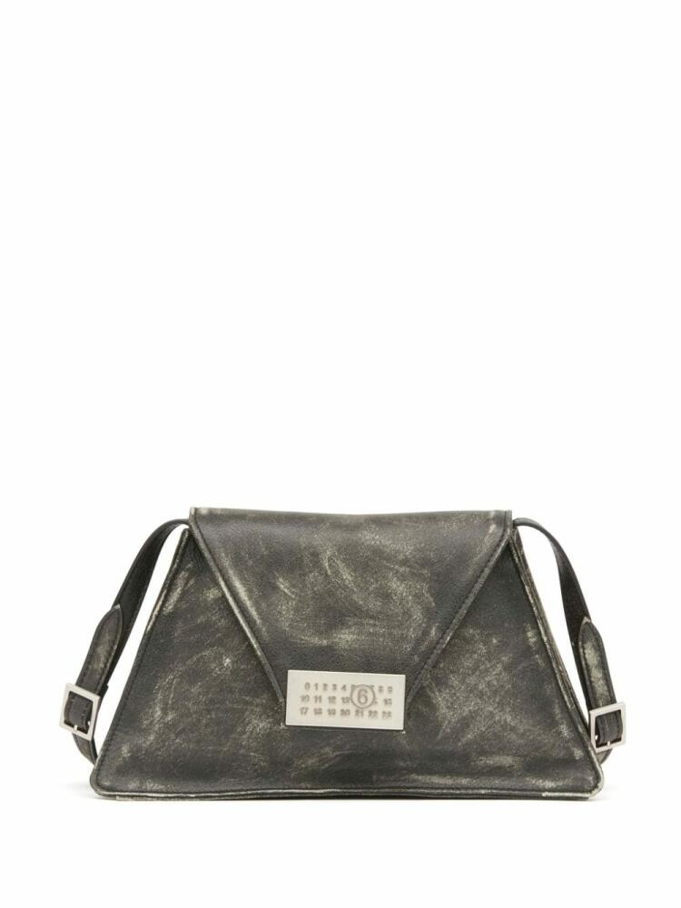 MM6 Maison Margiela medium Numeric leather purse - Black Cover