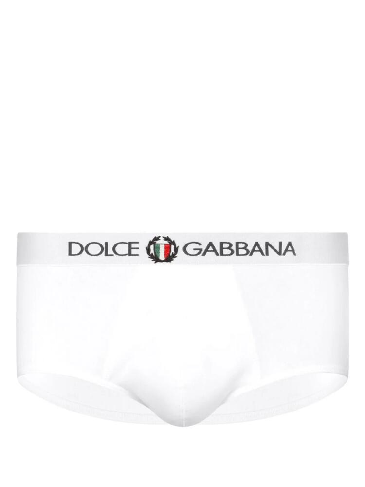 Dolce & Gabbana Brando logo-waistband boxers - White Cover