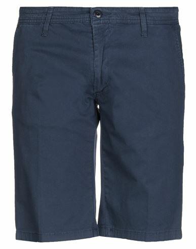 Bomboogie Man Shorts & Bermuda Shorts Midnight blue Cotton, Elastane Cover